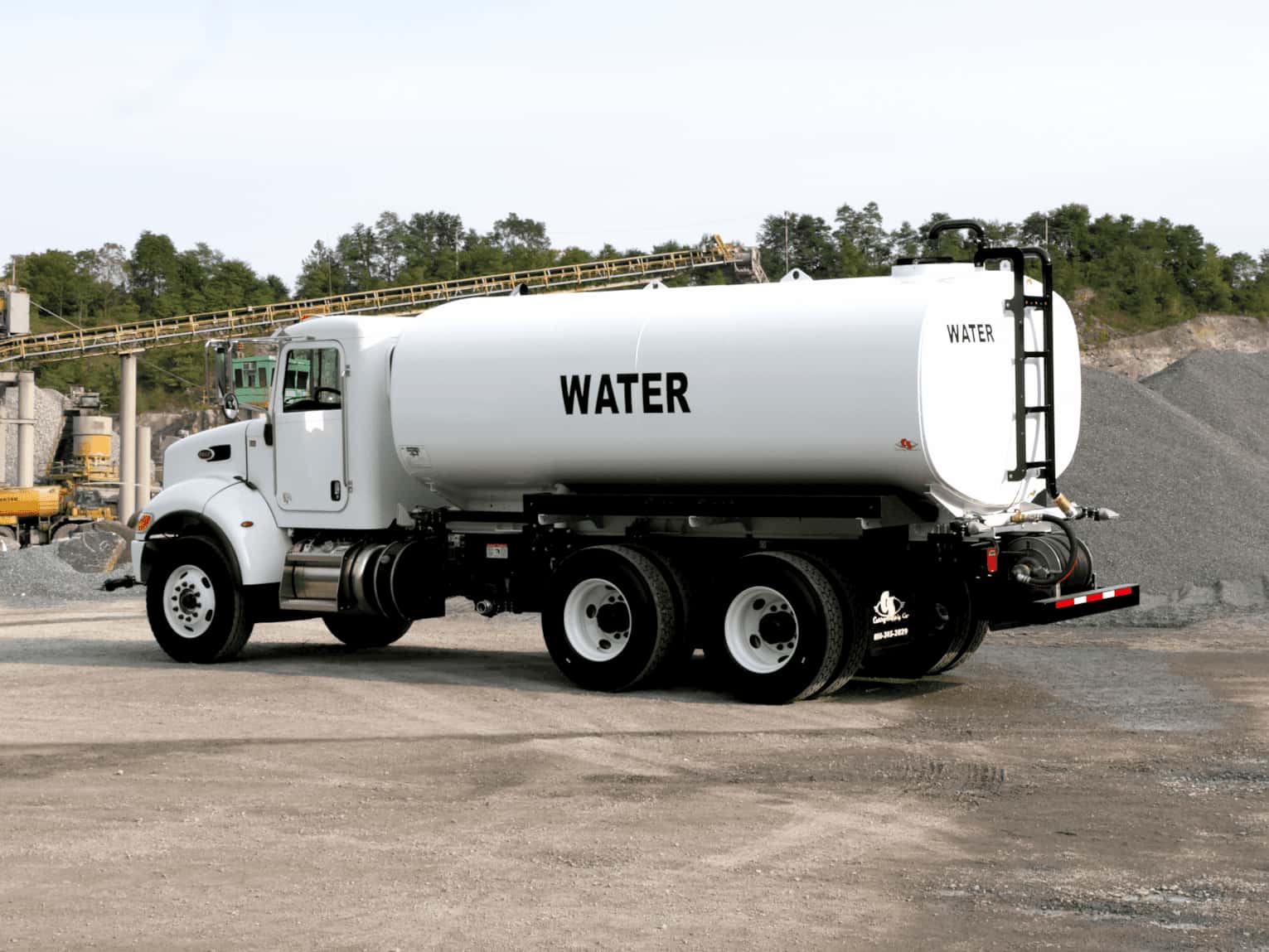 How do you operate a water truck safely